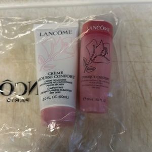 New and sealed Lancome cleanser and toner for dry skin